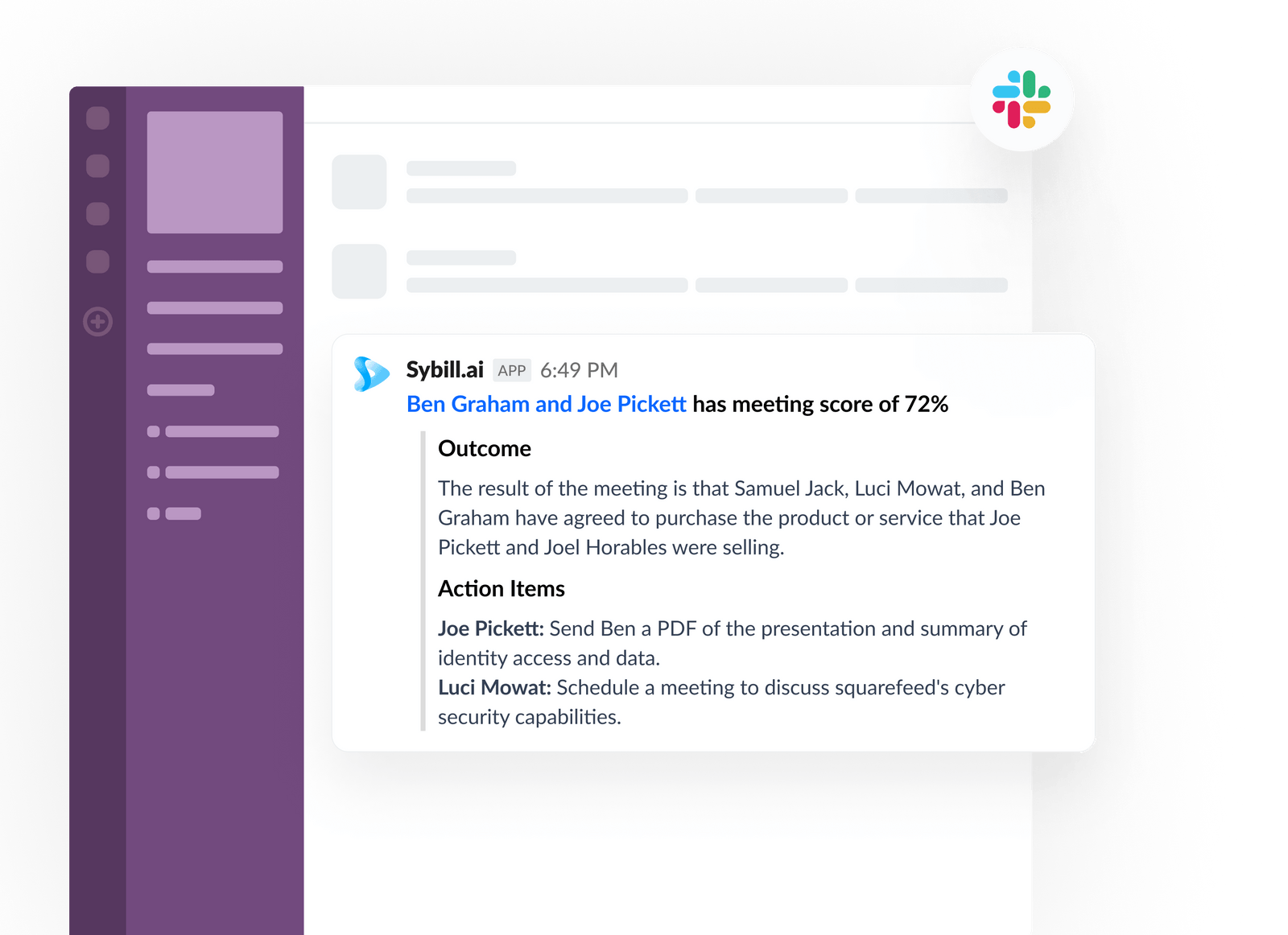 Every sales leaders’ Slack updates can now look like this